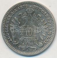 Ausztria 1872. 10kr Ag "Ferenc József" T:2,2-  Austria 1872. 10 Kreuzer Ag "Franz Joseph" C:XF,VF