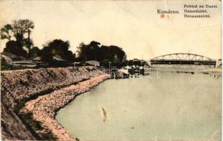 Komárom, Komárno; Duna részlet / river Danube (EB)