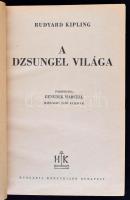Kipling: A dzsungel világa. Haranghy Jenő rajzaival. Bp., 1946. Hungária. Korabeli , laza félvászonkötésben.