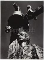 cca 1979 Gebhardt György (1910-1993): Bartók, aláírt vintage fotóművészeti alkotás, 23,5x18 cm