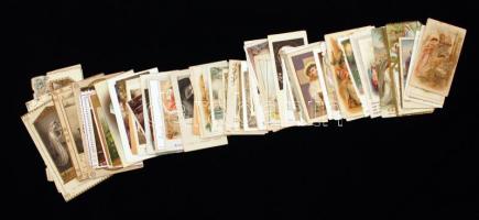 cca 1915-60 Vegyes szentkép tétel, 80db, különböző méretben és minőségben, cca 7x3cm és 10x6cm