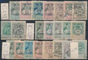 1898 22 db Koronás címlet vízjelvariációkkal (min. 11.900)