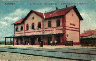 Komárom, Komárno; Új-Komáromi vasútállomás / railway station (EB)