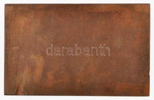 Ausztria ~1900. Szecessziós plakett peremen sorszámmal és "POELLATH" gyártói jelzéssel (62...