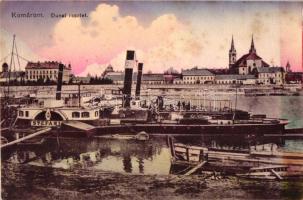 Komárom, Komárno; kikötő, MFTR "Stefánia" gőzös / SS Stefania at the port  (fl)