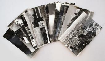 cca 1970-1980 Budapesti városképek, Balásy Pál hagyatékából 13 db vintage fotó, egy része feliratozva, 18x24 cm
