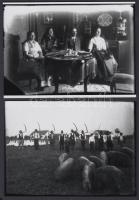 cca 1936 Bács-Kiskun megyei életképek, önkéntes tűzoltók, gazdák, családok, Lőcsei Árpád kecskeméti ...