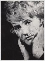 cca 1980 Tatár Tibor: Szomorúság, feliratozott vintage fotóművészeti alkotás, 23x17 cm