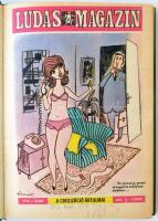 1976 Ludas Magazin teljes évfolyam egybekötve. 12 szám. Korabeli egészvászon-kötésben