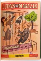 1981 Ludas Magazin teljes évfolyam egybekötve. 12 szám. Korabeli egészvászon-kötésben
