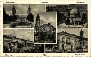 Pécs, Székesegyház, Széchenyi tér, Városháza, Havihegy, Püspöki palota (EK)