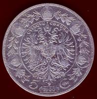 Ausztria 1900. 5K Ag T:3