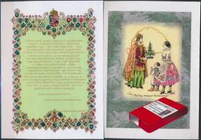 2004 2 db Az öt év színes tartalomjegyzéke, hátoldalán a díszdoboz emlékív, a Karácsonyi lapszám az elnök szignójával