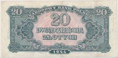 Lengyelország / II.V.H. után Lengyel Nemzeti Felszabadítási Bizottság 1944. 20Zl T:III Poland / Post...
