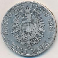 Német Államok / Poroszország 1883A 2M Ag "I. Vilmos" T:2-,3 German States / Prussia 1883A 2 Mark Ag "Wilhelm I" C:VF,F