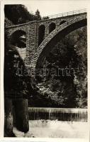 Bled, Vintgar / gorge, stone railway viaduct, photo