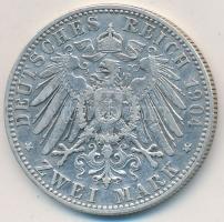 Német Államok / Bajorország 1904D 2M Ag "Ottó" T:2- German States / Bavaria 1904D 2 Mark Ag "Otto" C:VF