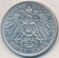 Német Államok / Poroszország 1903A 2M Ag "II. Vilmos" T:2,2- German States / Prussia 1903A 2 Mark Ag "Wilhelm II" C:XF,VF