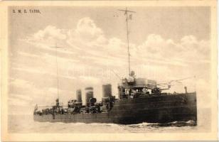 SMS Tátra, Tátra-osztályú romboló / K.u.K. Kriegsmarine, torpedo destroyer, Phot. A. Beer, Verlag F. W. Schrinner