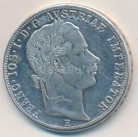 1857E 1Fl "Ferenc József" ezüstözött fém hamisítványa /silver plated metal fake C:XF