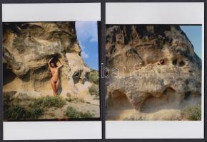 cca 1984 Sziklavirág, 4 db finoman erotikus fénykép, modern nagyítások, 18x13 cm / 4 erotic photos, ...