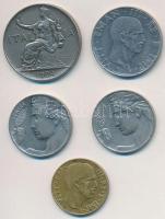 Olaszország 1912-1942. 5c-1L (5xklf) T:2,2-
Italy 1912-1942. 5 Centesimi - 1 Lire (5xdiff) C:XF,VF