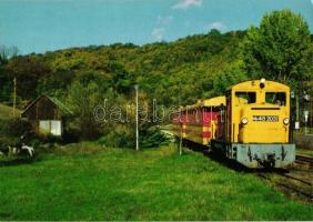 18 db MODERN színes, vasutas motívum képeslap, Széchenyi-hegyi gyermekvasút, Szilvásvárad, Szobi Gaz...