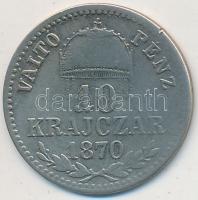 1870KB 10kr Ag "Váltó Pénz" T:3 kis ph.