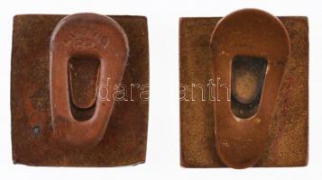 ~1930. "M.É. (Magyar Élet Pártja)" festett Br gomblyukjelvény, "LUDVIG BP." gyár...