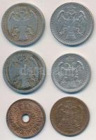 Szerbia 1883-1938. 2-25p (6xklf) T:2,2-
Serbia 1883-1938. 2-25 Para (6xdiff) C:XF,VF