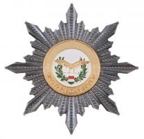DN "Magyar Honvédség" csillag alakú kitüntető plakett adományozói dísztokban (70mm) T:1 
...