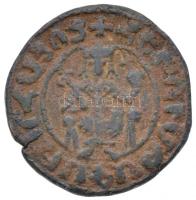 Örményország 1226-1270. Rézpénz "I. Hetum" (8,89g/28mm) T:2-,3 rep Armenia 1226-1270. Copper coin "Hetoum I" (8,89g/28mm) C:VF,F cracked