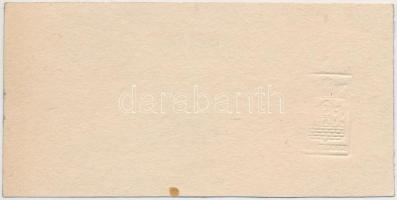 Szekszárd 1918. 50f "Városi szükségpénz" szárazpecséttel, hamis, modern fantázipénz / fake...