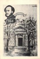 4 db megíratlan Széchenyi emlék-levelezőlap, kiadja a Széchenyi Munkaközösség / 4 unused István Széc...