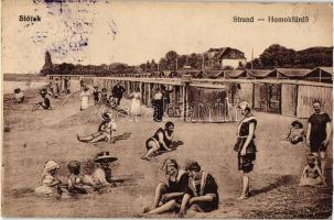 10 db RÉGI fekete-fehér városképes képeslap, Balatonparti városok, köztük Siófok, Balatonfüred, Bala...