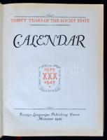 Thirty Years of the Soviet State Calendar 1917-1947. Moscow, 1947, Foreign Languages Publishing Hous...