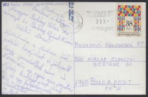 cca 1960 Ikarus-busz télen, modern előhívás, a BKV részére postán megküldve, 9×14 cm