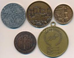 Asszonyi Tamás (1942-) 1981. "1881-1981 / 100 éves a Magyar Vöröskereszt" ezüstözött fém e...