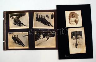 cca 1914-1918 10 db katonai fotó az I. világháborúból, 8x11 cm körüli méretekben