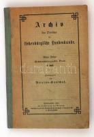 1932 Archiv des Vereines(!) für siebenbürgische Landeskunde. Neue Folge. 46. évf. 3. füz., Félvászon kötésben, jó állapotban.