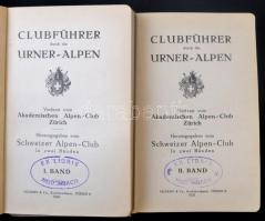 Clubführer durch die Urner-Alpen. Hrsg. Schweizer Alpen-Club. 1-2. köt. Zürich, 1920, Tschopp & ...