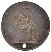 Hollandia 1742. "Pragmatica Sanctio" kétoldalas Br gúnyérem (13,11g/42,5mm) T:2-,3 ly., ki...