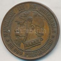 Franciaország 1870. "III. Napóleon a nyomorúságos - 80.000 fogoly / Vámpír franciák" szati...