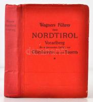 Wagners Führer durch Nordtirol, Vorarlberg, die angrenzenden Gebiete von Oberbayern und den Tauern. Innsbruck, 1922, Verlag von Wagnerschen Universitätsbuchhandlung. Számos térképmelléklettel. Kicsit kopott félvászon kötésben, egyébként jó állapotban.