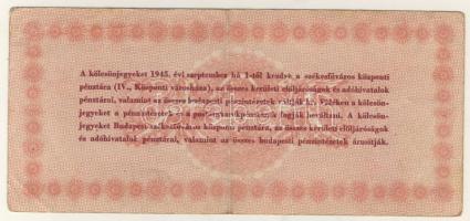 Budapest 1945. 100P "Élelmezési kölcsönjegy" T:II-