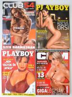 7 db vegyes erotikus magazin, hozzá két pakli erotikus CKM kártyával