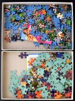 1 db lovas 300 db-os puzzle, 1 db Disney Atlantis puzzle eredeti dobozában