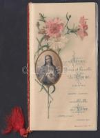 1906 Litho címlapos Jézus zsebnaptár, 12x6 cm