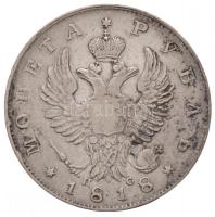 Orosz Birodalom 1818. 1R Ag I. Sándor (20,33g) T:2- Russian Empire 1818. 1 Ruble Ag Alexander I (20,33g) C:VF Krause C#130