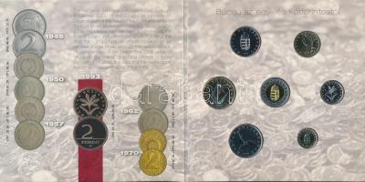 2008. 1Ft-100Ft 7xklf darabos forgalmi sor "Búcsú az egy- és kétforintostól" dísztokos sze...